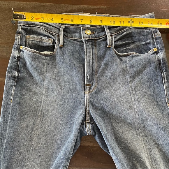 FRAME Le Nouveau Straight Front Split Raw hem 28 - Picture 8 of 15